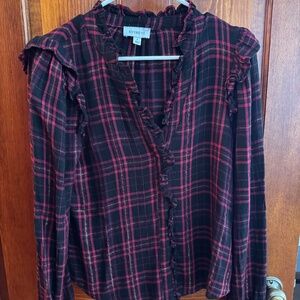 Evereve women’s flannel blouse